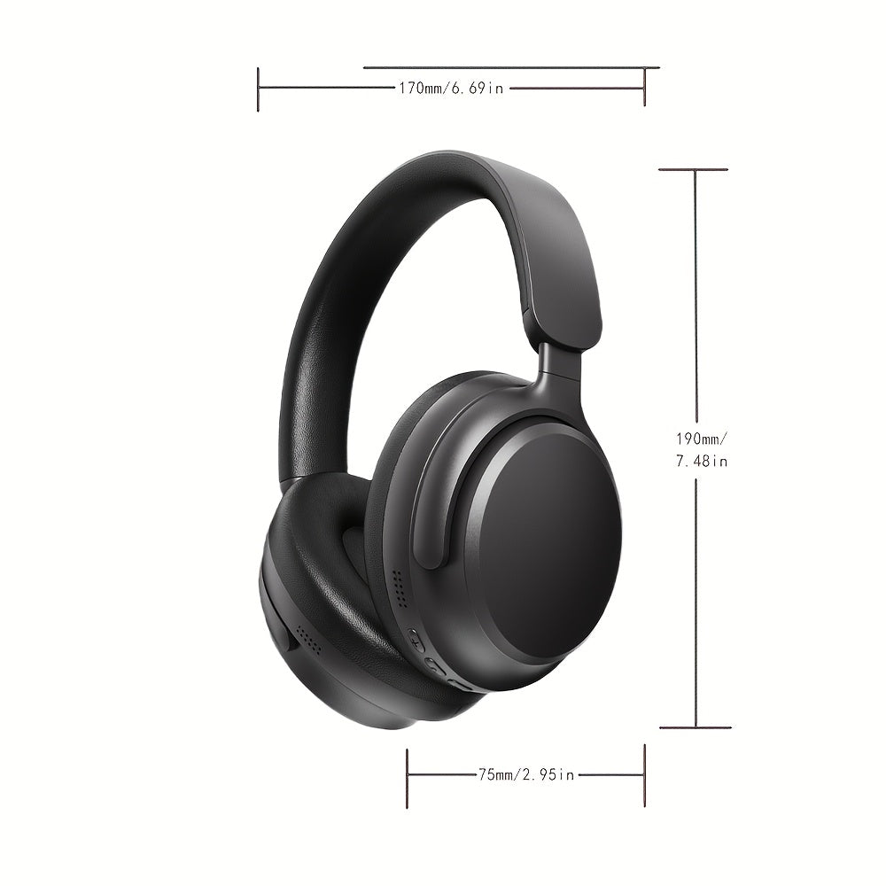 [Over-Ear Wireless Headphones] Over-Ear Wireless Headphones with 40H Playtime, Foldable Design & Built-In Mic - Wireless, USB-C Charging, Comfortable Padded Ear Cups, Lightweight Durable Build, Compatible with PC/Tablet for T