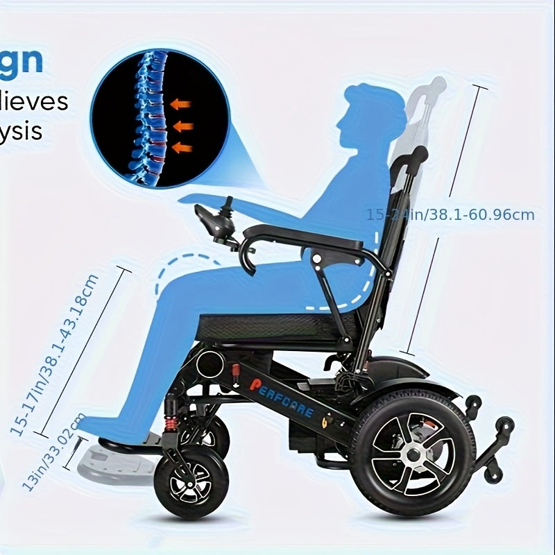 Heavy-Duty Electric Wheelchair for Seniors & s - 500W High-Power Motor, 30+ Mile Range, 350 lbs Capacity, Dual Battery System, All-Terrain Climbing (/Outdoor) - -Grade Mobility Aid with & Reliable Battery Management