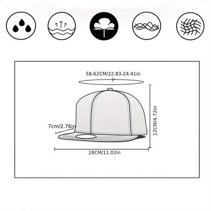 BLAZIN' ISLAND Men's Baseball Cap - Snapback Hat with Bold '23' Design, Lightweight Breathable for Sports, Casual, Formal - Black/White Athletic Sun Hat, Baseball Hat, Casual Headwear, Durable Headgear