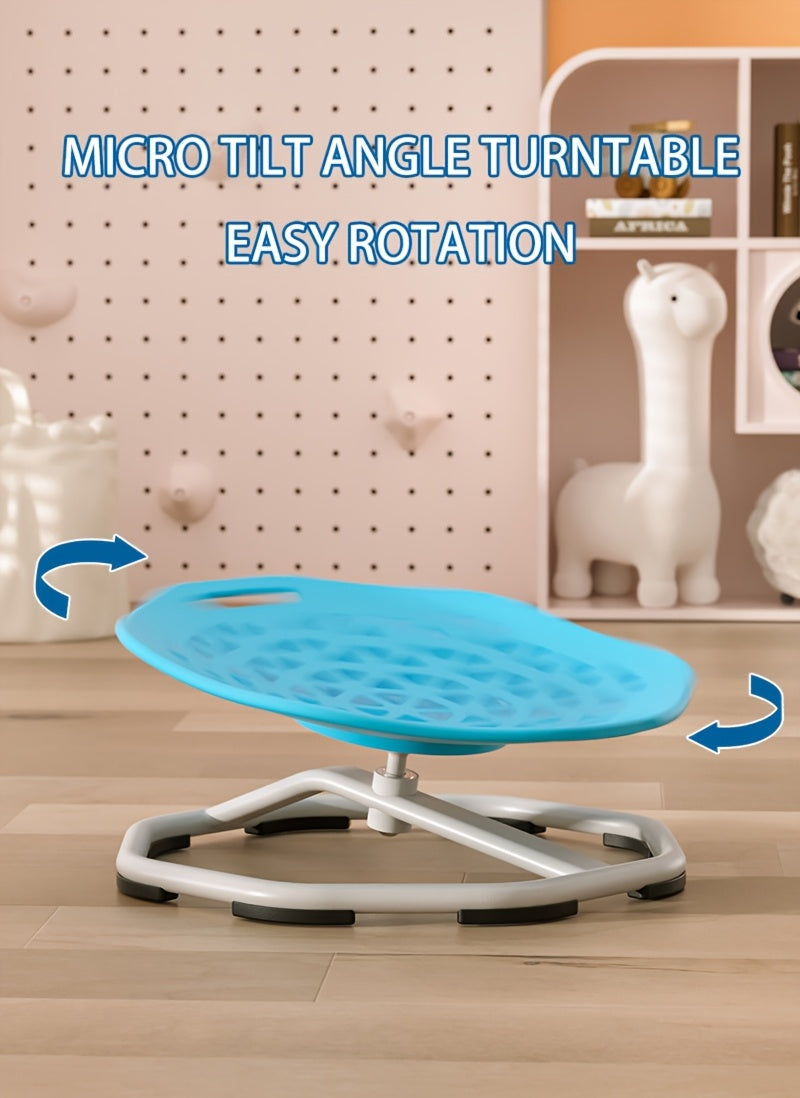 Autism Swivel Chair for Kids & - Heavy-Duty Sensory Spinning Chair with Non-Slip Base, Ergonomic Design & Sturdy Metal Frame - Manual Operation, Easy-Clean Surface for Boys & Girls - Ideal for Sensory Processing Disorder, Mot
