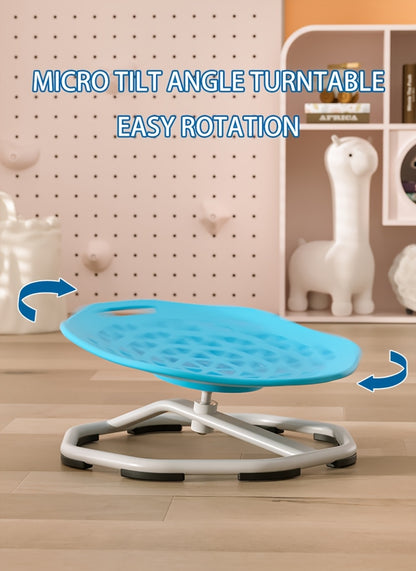 Autism Swivel Chair for Kids & - Heavy-Duty Sensory Spinning Chair with Non-Slip Base, Ergonomic Design & Sturdy Metal Frame - Manual Operation, Easy-Clean Surface for Boys & Girls - Ideal for Sensory Processing Disorder, Mot