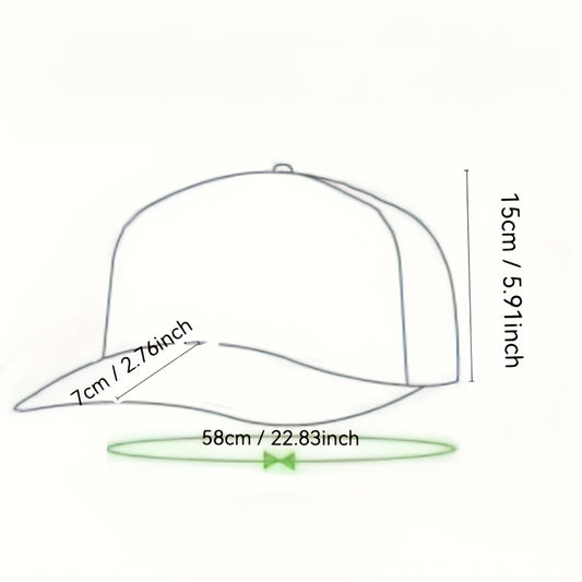 White Faux Leather BROOKLYN Letter Flat Brim Hat Fashionable Adult Men and Women Casual Unique Sports