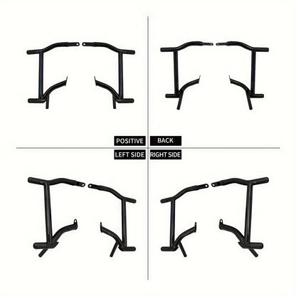 For Harley Parts and Accessories - for Harley Parts - Motorcycle Accessories - Bike - Black Metal Saddlebags Guards Crash Rails Bars for Harley Touring & Electra Street Glide 09-25 - Rugged Design - Sleek Bike Guards - Highqu