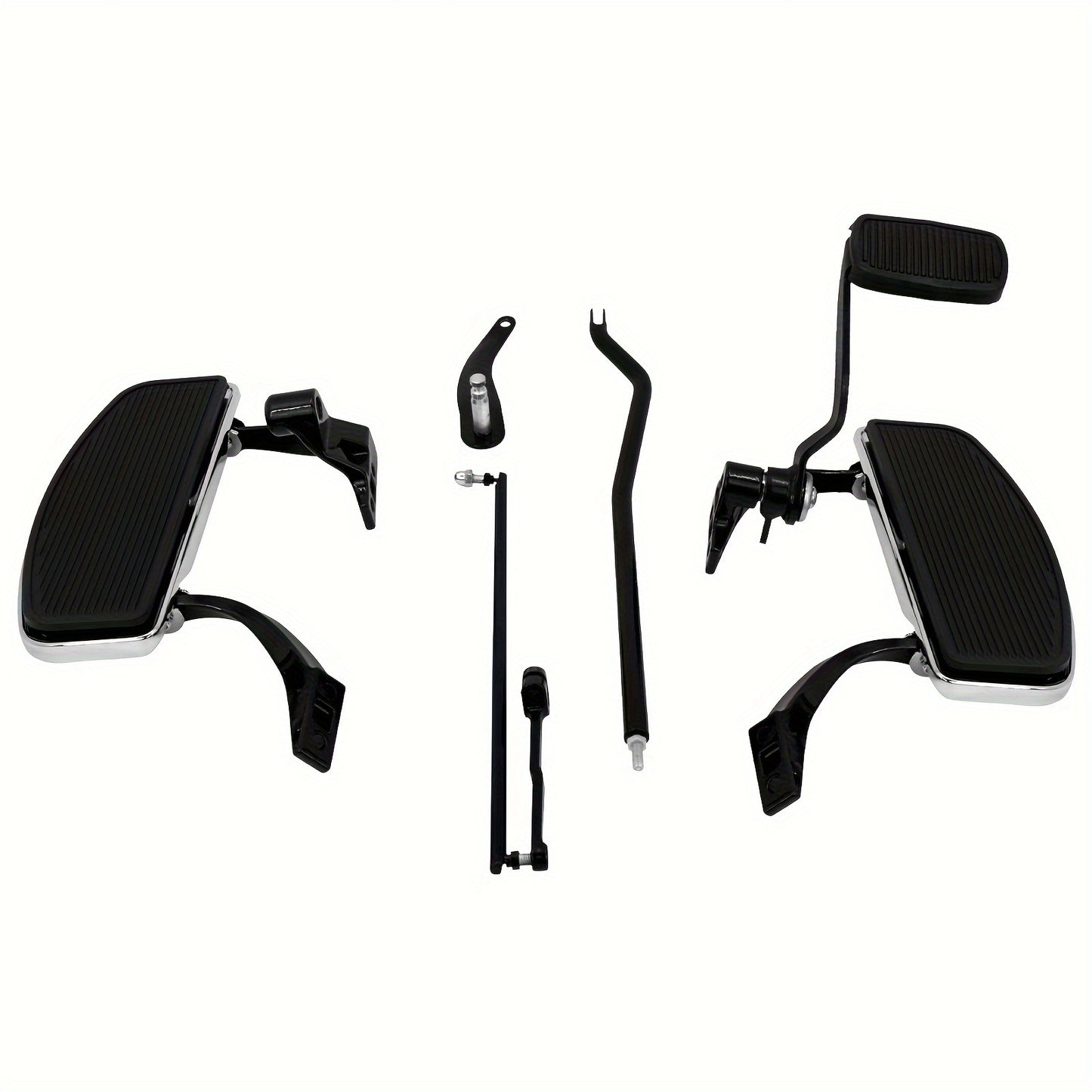 Complete Kit for Floorboards And Foot Pedals Compatible with for harley Dyna FXD Models from 2006 to 2017