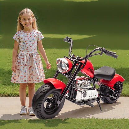 24V Electric Dirt Bike, Kids Motorcycle Ride on Toy for Big Kids, w/Raised Handlebars, Power Display, Twist-Grip Throttle, Shock Springs, Key Start, Handbrake