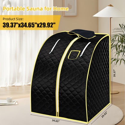 Portable Steam Sauna, Stainless Steel Stand, 87.92oz Personal Therapeutic Sauna For Weight Loss, Detox Relaxation, Suana Room With Remote Control, Foldable Chair