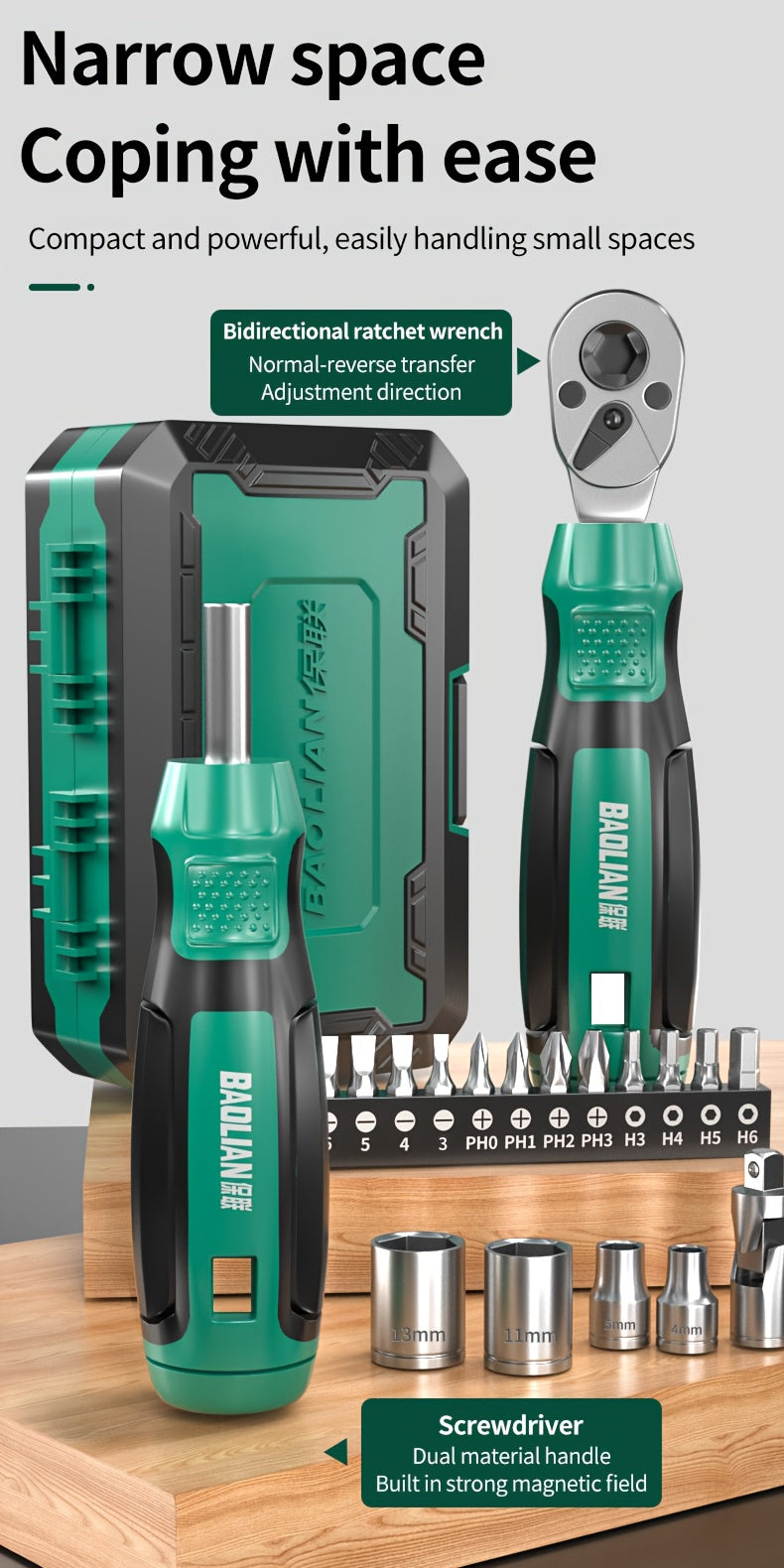 1Set 40In 1 Ratchet Torque Wrench And Multi-Purpose Screw Batch Set, Professional Repair Tool Set, Tooth Ratchet Wrench - Multi-Function Bicycle, Including Ratchet Wrench, Sleeve Head, Scooter Repair Tool Set, Various Head Ty