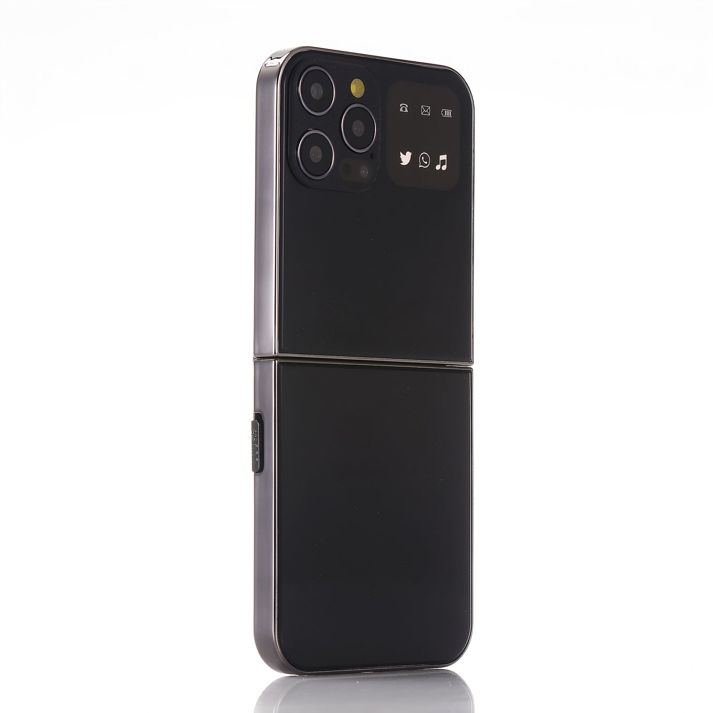 Dual-Sim Flip Phone | Retro Design With 2G Network, 1350Mah Battery, Multifunctional Features Including Entertainment, Tools, File Management, Audio Player, Fm Radio, Camera, Contact Management - Yue Cui I15Pro