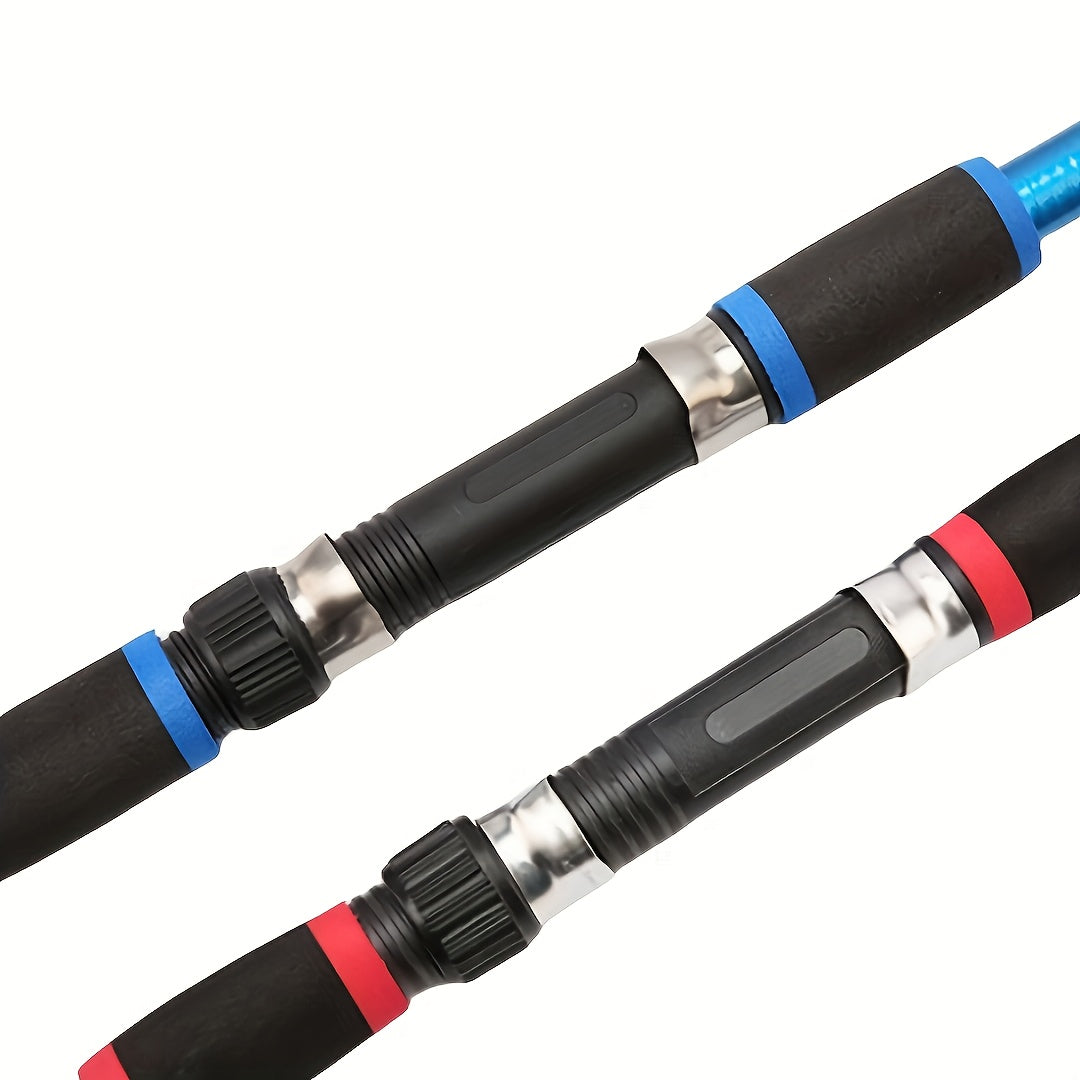 [Portable Fishing Rod Set] Portable All-in-One Fishing Gear Set | Telescopic Fishing Rod with Rotating Reel, Bait Hooks, Travel Case, Storage Bag, Soft Bait T-Shaped Tail Pre-Wound Spool Kit