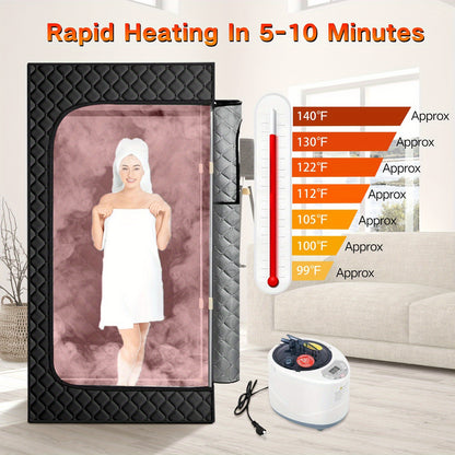 Sauna Box, Portable Steam Sauna Tent for Home, Personal Sauna Room with Remove Control, At for home Sauna Full Body, 1200W 3L, for Women, Portable Sauna, Sauna Accessories, Infrared Sauna Tent, Sauna Pillow, Portable Infrared