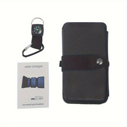 1pc Portable Solar Panel Outdoor travel USB power charger for emergency charging of cell phones, laptops, tablets, fans, flashlights - Solar powered, no batteries needed, Solar Panel With Battery, Portable Power Station With