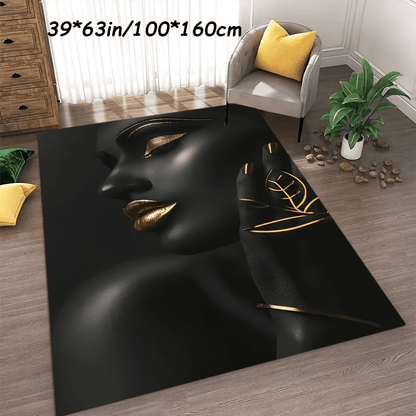 1pc Christmas Decorative Area Rug, Artistic Carpet, Non-Slip, Machine Washable, Easy to Maintain, Home Decor for Sofa, Coffee Table, Bedside, Dining Table, Kitchen Non-Slip Mat, Game Room, Entrance Rug, Floor Mat.