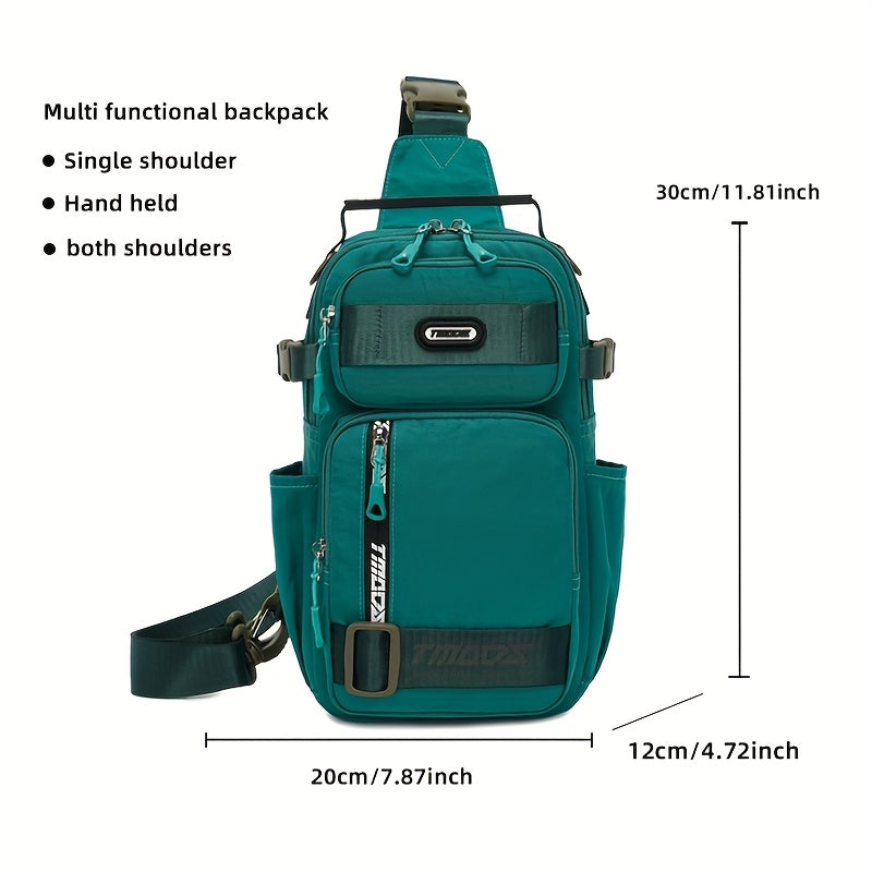 Unisex Fashion Anti-Theft Crossbody Bag - Lightweight Oxford Material, Secure Zip Closure, Adjustable Strap, Perfect for Travel & Everyday Use, Crossbody Ba