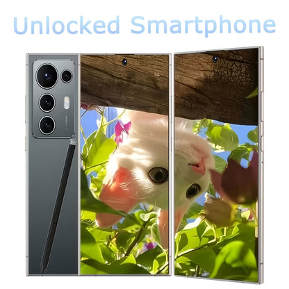 2026 new S25 Ultra Smartphone | 6.8-inch Display, 12GB RAM, 512GB Storage, Dual SIM Dual Standby, Android System, Fingerprint Unlock, Facial Recognition, Includes Headphones, Data Cable, Phone Case & Screen Protector, Fully F