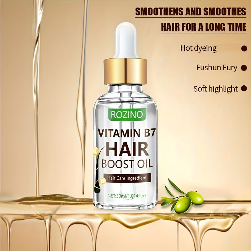 1.01oz vitamin hair care essential oil, light texture, can be quickly absorbed by the hair, make the hair light and fluffy, soft, shiny, moisturizing care, hair care, vitamin essential oil, say goodbye to dry hair, ten minute