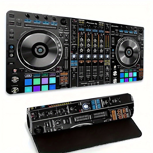 [1pc Vibrant DJ Desk Mat] Pioneer DJ DDJ-SX3 Controller Mouse Pad & Office Pad - 1pc Vibrant Desk Decor, Durable Polyester & Rubber Desk Mat, Ideal for Gaming & Office Use, Desk Decoration Gift