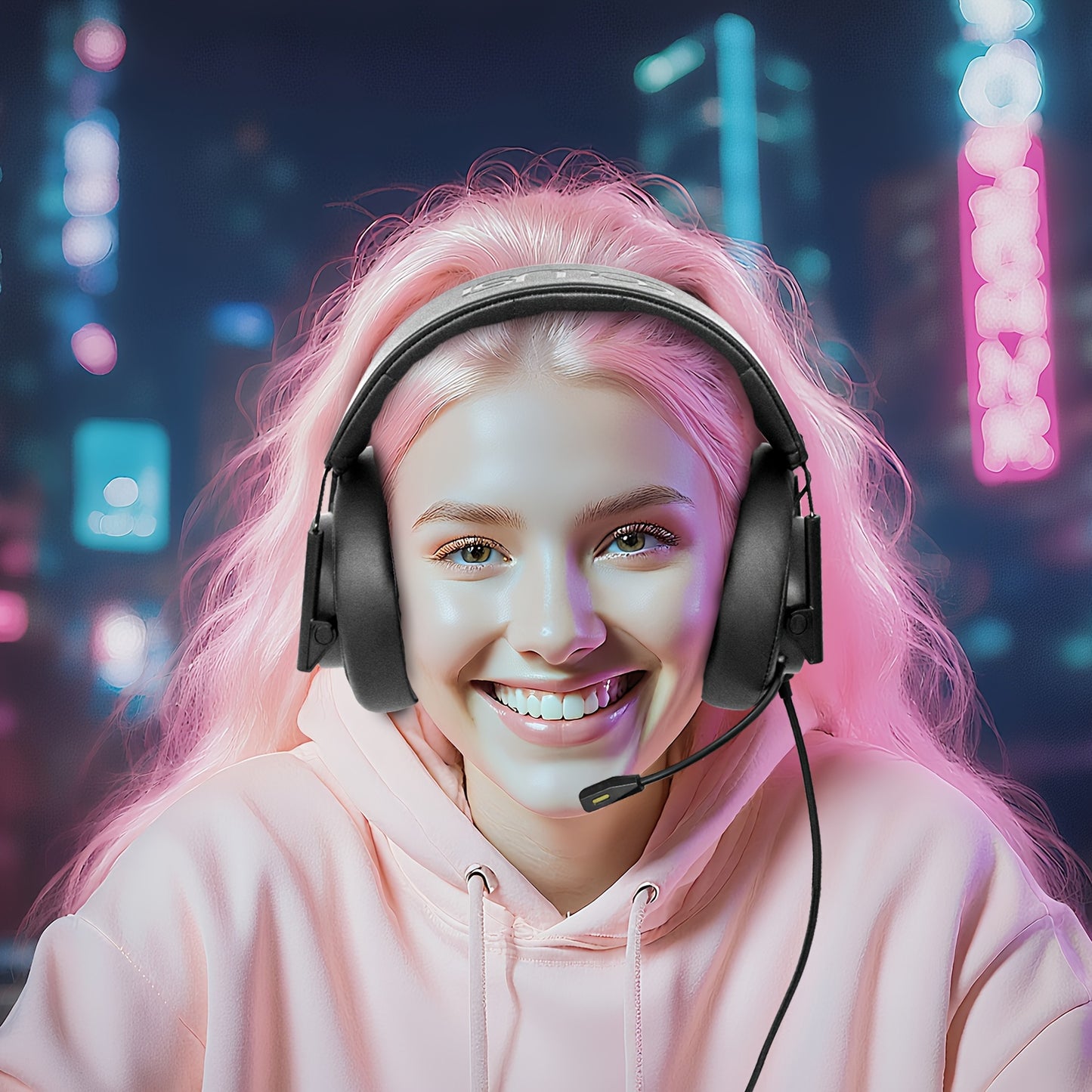 [Colusi M21 Gaming Headset] Colusi M21 Wired Gaming Headset | Soft Memory Foam Cushion, 3.5mm Audio Jack, Foldable Design for PC, PS4, PS5 - Golden, Portable