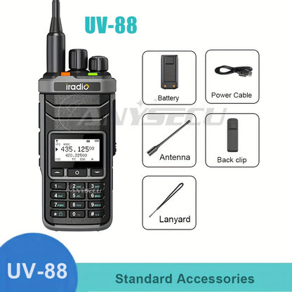 UV-88:U/V Multi -BandMulti-function Two-Way Radio, AM/FM Aviation Band Rx, Cross-Band HT, 1024 Channel Groups, Pressure Resistant