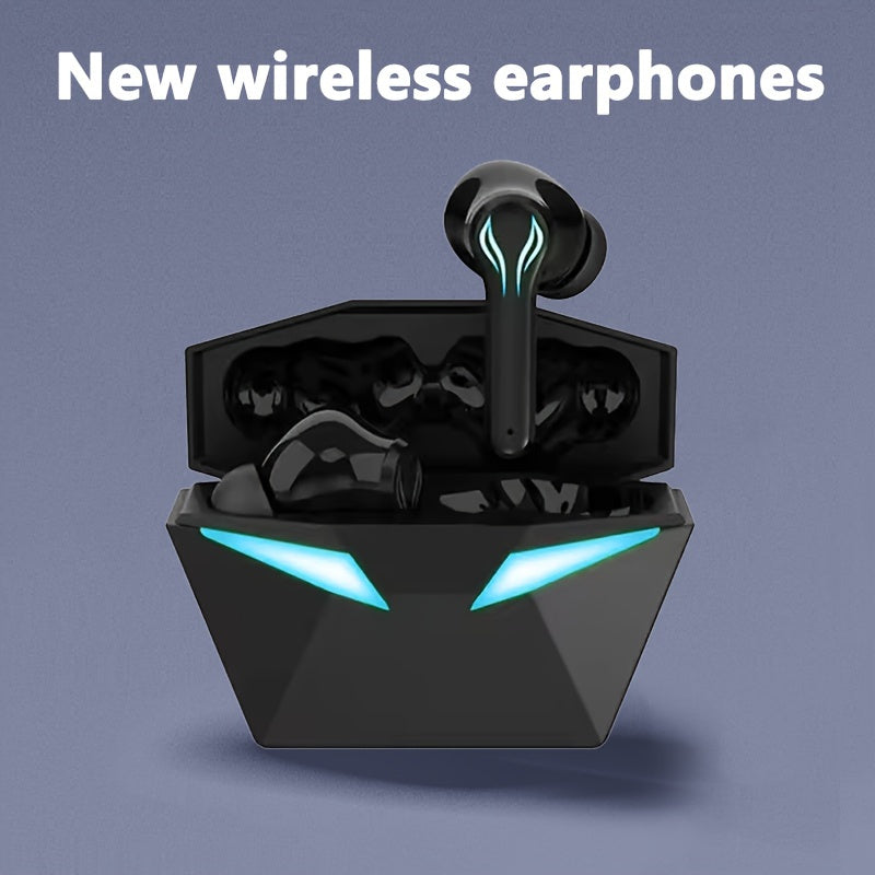 [40H Wireless Gaming Earbuds] Wireless Bluetooth Gaming Earbuds | Blue Light, 3D Surround Sound, 40H Battery, Touch Control | Perfect for Streamers & Gamers