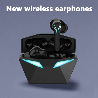 [40H Wireless Gaming Earbuds] Wireless Bluetooth Gaming Earbuds | Blue Light, 3D Surround Sound, 40H Battery, Touch Control | Perfect for Streamers & Gamers