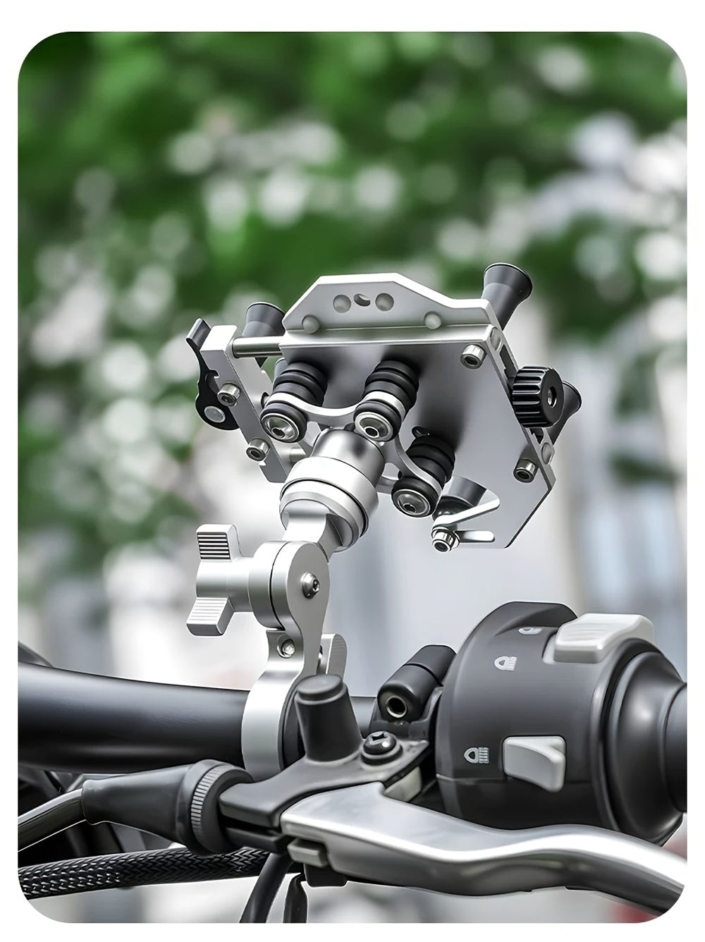 [Riding Phone Bracket] Outdoor Riding Bracket, Motorcycle Mobile Phone Navigation Bracket, Can Rotate 360°, Shock Absorption And Anti Shake, Electric Bicycle Takeaway Bracket, Car Delivery Knight Special Fixed Bracket, Multi