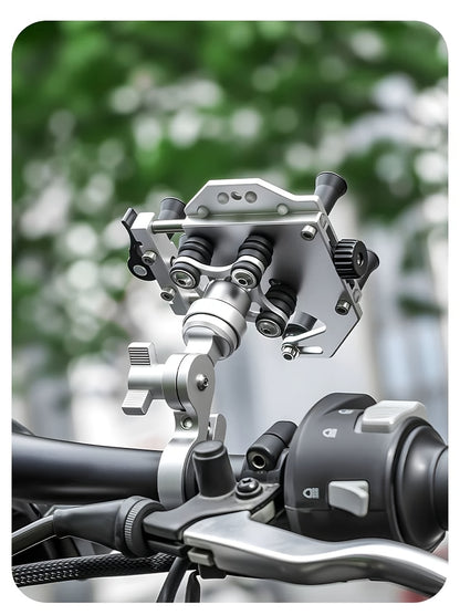 [Riding Phone Bracket] Outdoor Riding Bracket, Motorcycle Mobile Phone Navigation Bracket, Can Rotate 360°, Shock Absorption And Anti Shake, Electric Bicycle Takeaway Bracket, Car Delivery Knight Special Fixed Bracket, Multi