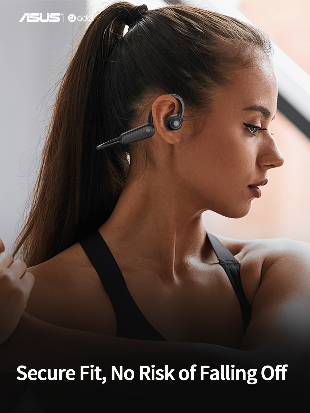 ASUS Bone Conduction Open-Ear Wireless Earphones with Mic and Multi-Function Controls, Perfect for Sports, Fitness, Riding, and Gaming