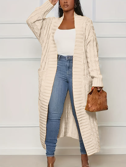 [Cardigan Sweater] Plus Size - Plus Size Cardigan Sweater A23A062