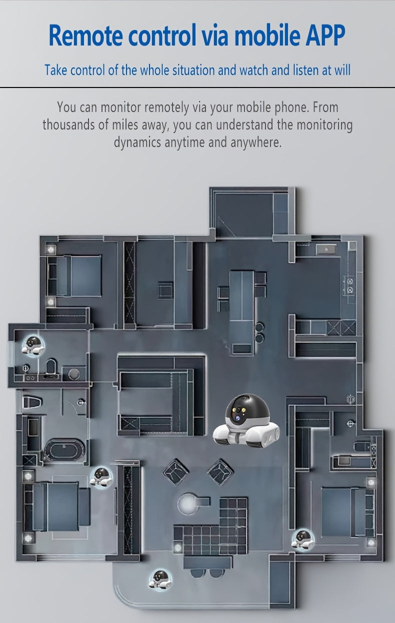 Brand A only sells ultra-high definition pet monitoring mobile home video intercom fully automatic feeding smart video webcam robot pet tracking mobile phone remote remote control feeding machine cat dog hamster cute mother a