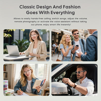 AI Smart Translation Glasses, Supporting 164 Languages, Polarized Lenses, Built-in Microphone Speaker, AI Voice Assistant, Compatible With IOS/Android, Suitable For Both Men And Women, Halloween Gifts