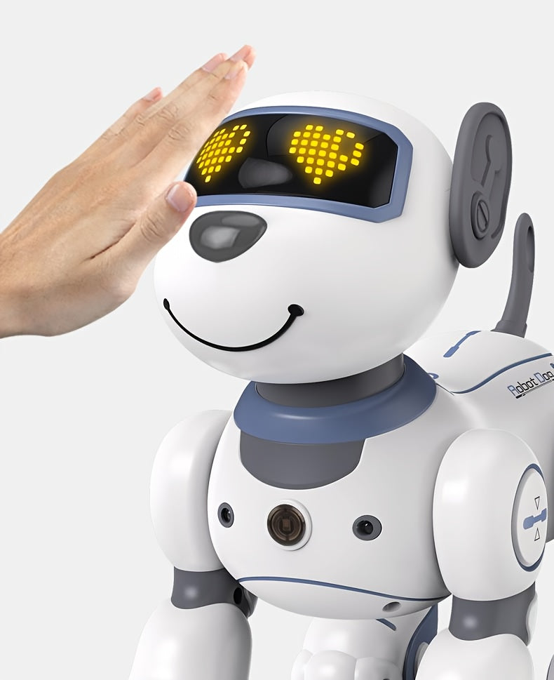 GRAXGROW Funny RC Robot Electronic Dog Stunt Dog Voice Command Programmable Music Dance, Infrared Remote Control Robot Dog for Kids Toys Ages 3+ Boys And Girls for Birthday Gifts, Entertainment, Interactive Play, Fun Robot, P