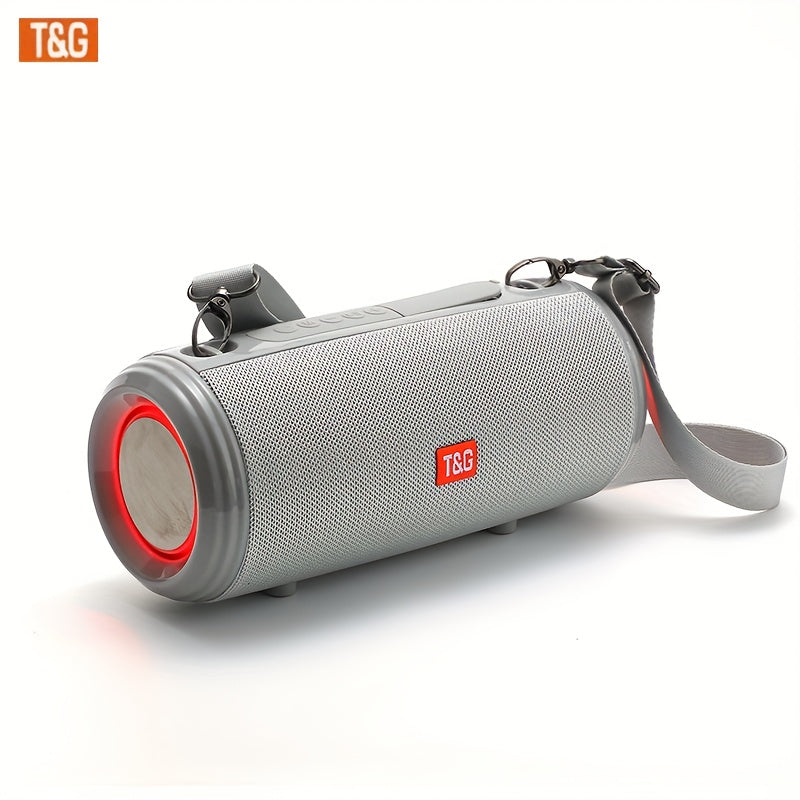 TG537 Portable Wireless Speaker - TWS Technology, Hands-Free Calling, TF Card & USB Playback - Works with Smartphones, Tablets, Tvs, Ideal for Camping, Travel, Mobile Accessories