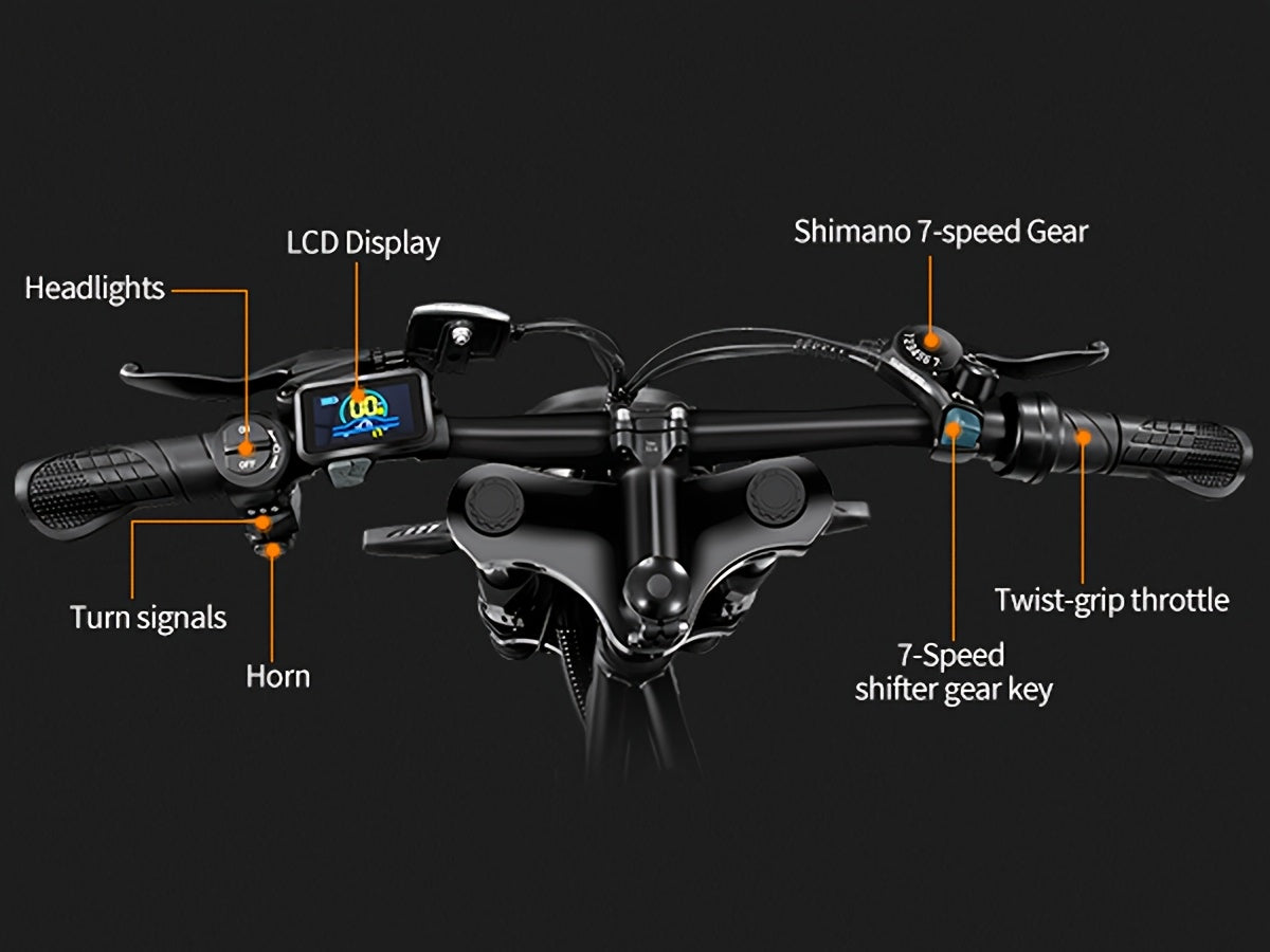 Smart Self-Balancing Scooter with Dual Motors, 749W, 67.2V, 15.6Ah, 20-Inch Off-Road Hoverboard, 50-Mile Range, 12.5 MPH Top Speed, Electric Dirt Bike, Ebike, Dirtbike