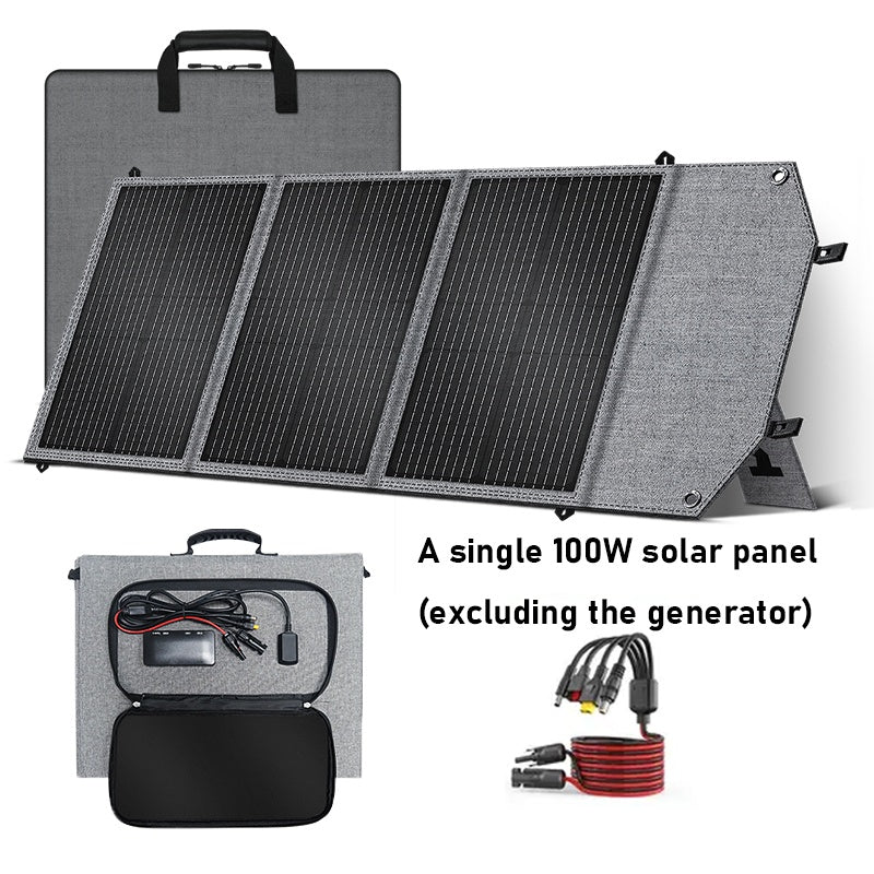 108000mAh Portable Solar UPS Generator/100W Solar Panel, Plug And Play Lithium Battery Pack For CPAP, Camping, Home Emergency Backup, Solar Compact & Lightweight Design, Overload & Overheat, Ideal For Travel, Medical, And Pow