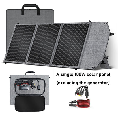 108000mAh Portable Solar UPS Generator/100W Solar Panel, Plug And Play Lithium Battery Pack For CPAP, Camping, Home Emergency Backup, Solar Compact & Lightweight Design, Overload & Overheat, Ideal For Travel, Medical, And Pow