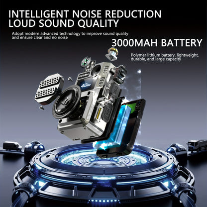 2 Global Walkie-Talkies with Unlimited Range Communication 5000 Kilometers Long-Distance Radio. Three-color Lights Can Be Switched. Compass-style Handheld. PoC Rechargeable. Multi-functional Two-way Communication with High-qu