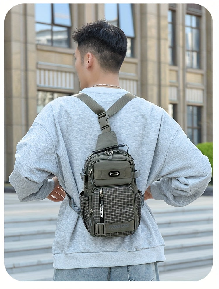Unisex Fashion Anti-Theft Crossbody Bag - Lightweight Oxford Material, Secure Zip Closure, Adjustable Strap, Perfect for Travel & Everyday Use, Crossbody Ba
