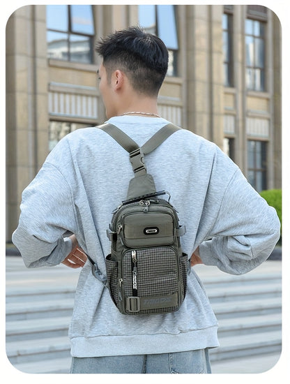 Unisex Fashion Anti-Theft Crossbody Bag - Lightweight Oxford Material, Secure Zip Closure, Adjustable Strap, Perfect for Travel & Everyday Use, Crossbody Ba