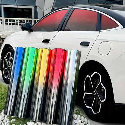 RV Dual tone Gradient Thermal Insulation Film - Explosion proof, Color Contrasting Car Solar Sunshade - Suitable and Easy to Install PET Material Accessories Window Sticker Kit Window Film Suitable for RV RV Glass and Home Wi