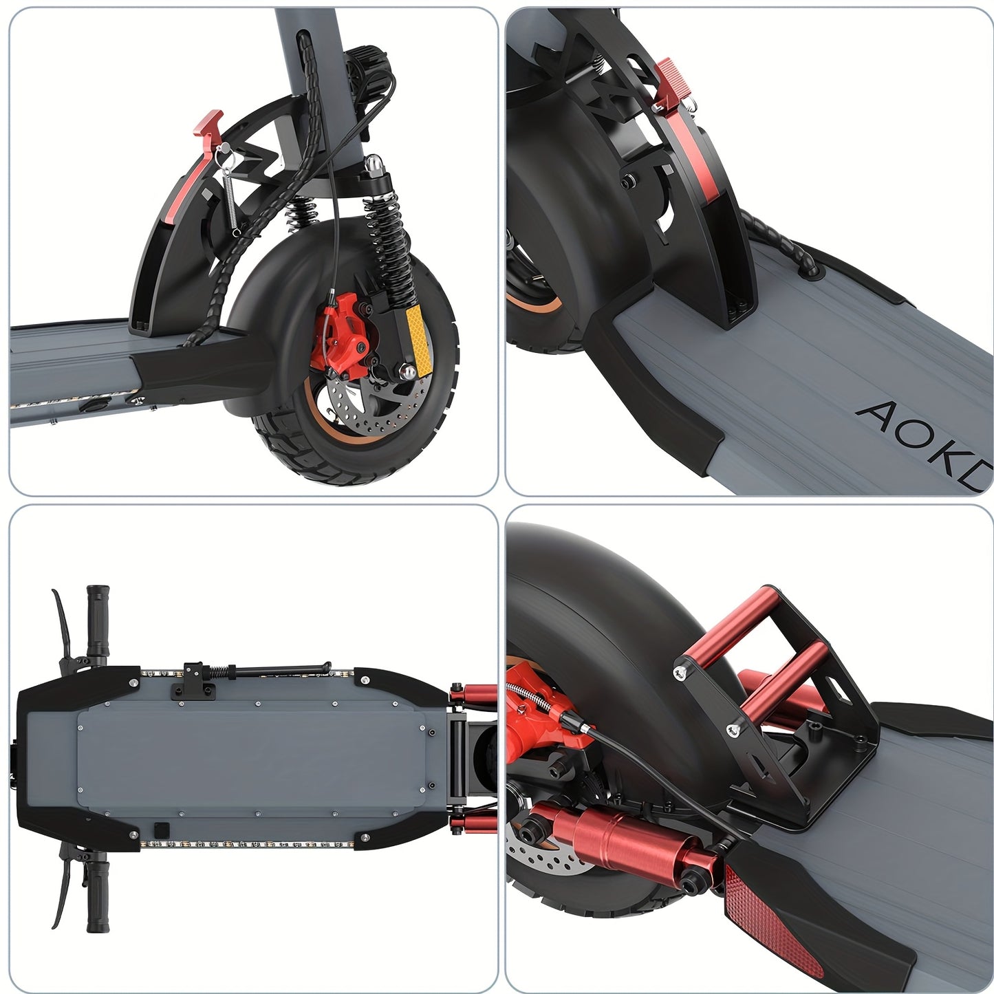 Electric Scooter 10"Off-Road Tires, 700W Motor, 32Km/H Fast Electric Scooter, Up to 25-35Km Range Offroad Electric Scooter for Adults, Commuting, Foldable Electric Scooter Halloween, Christmas Gifts