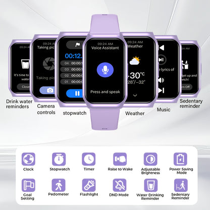 2025 New Smart Bracelet for Phone & for Android - 1.45inch Full Touch Screen, Call/Message Notifications, Music Control, Fitness Tracker with 100+ Sports Modes, Pedometer | Alarm | weather, Silicone Band - Perfect Gift for Me
