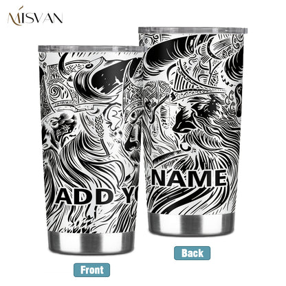 [Custom] 1pc, Beautiful and Personalized Print. 20oz, 22oz, 40oz Steel Insulated Bottle Cups with Lids. Drinkware for Summer and Winter. Outdoor Travel Sports Accessories. The Best Gift for Mother's Day, Father's Day, Other F