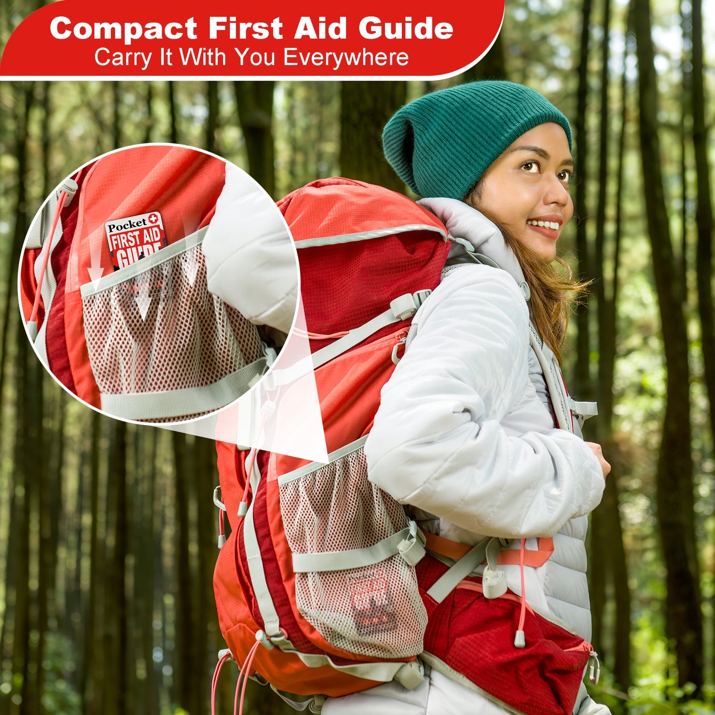 Tiny First Aid & Pocket Survival Guide: Waterproof Emergency Care Book with EDC Kits Guide - Step-by-Step Survival Skills for Disaster Preparedness, Outdoor Adventures, Home & Travel - Compact First Aid Manual for Field & Urb