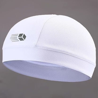 1pc Unisex Cooling Cap, Cycling Headband with Cooling Liner, Stretchy Work Cap, Summer Sweat-Absorbing Beanie, Breathable Mesh Skull Cap for Running, Lightweight Quick-Dry Sports Cooling Riding Skull Cap, Motorcycle Accessory