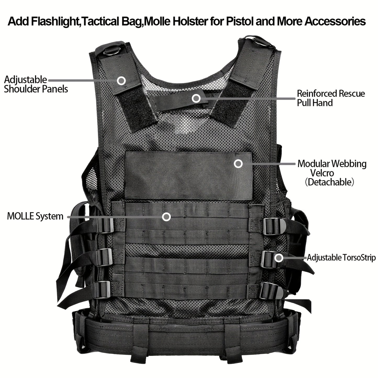 Marmot Upgrade S-XXXXL Tactical Vest 1000D Nylon With Detachable Belt & Subcompact/Compat/normal Pocket