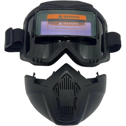 Welding Auto Darkening-Full Face Welding Helmet-Glare Blocking Face Protector, Arc Flash Shield Heat-Insulating Helmet, Eye Protection Gear for Professional Welders-UV IR Protection for Woodworking Metalworking Sanding Mowing