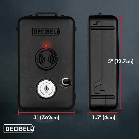 Decibel 6ft Anti Theft Cable Lock with 100dB Loud Alarm Security Lock for Outdoor Gear Power Tools Kayaks Generators