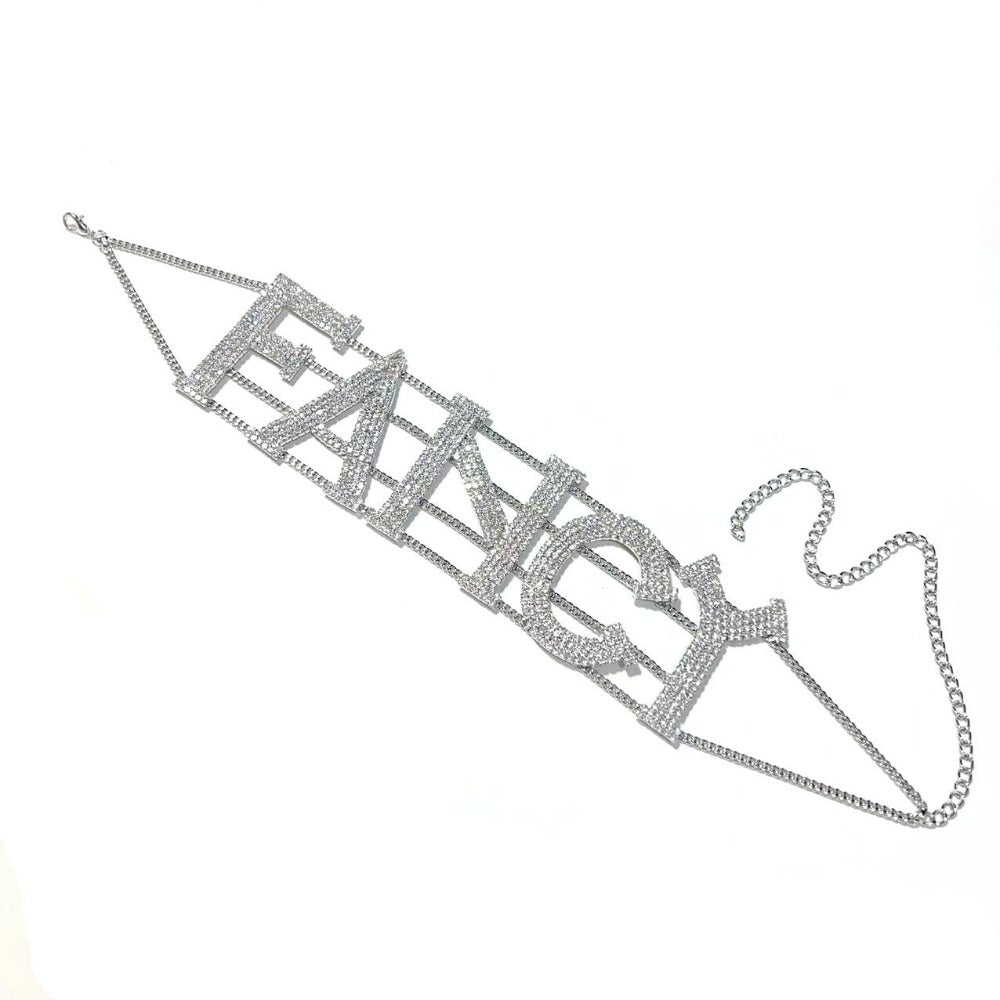 Hip Hop Multi-layer Necklace FANCY Letter Necklace Ins Sexy Exaggerated Collar Collar