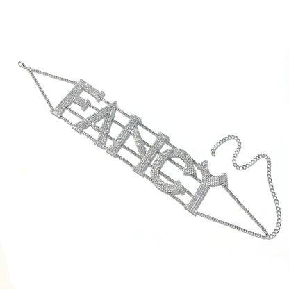 Hip Hop Multi-layer Necklace FANCY Letter Necklace Ins Sexy Exaggerated Collar Collar