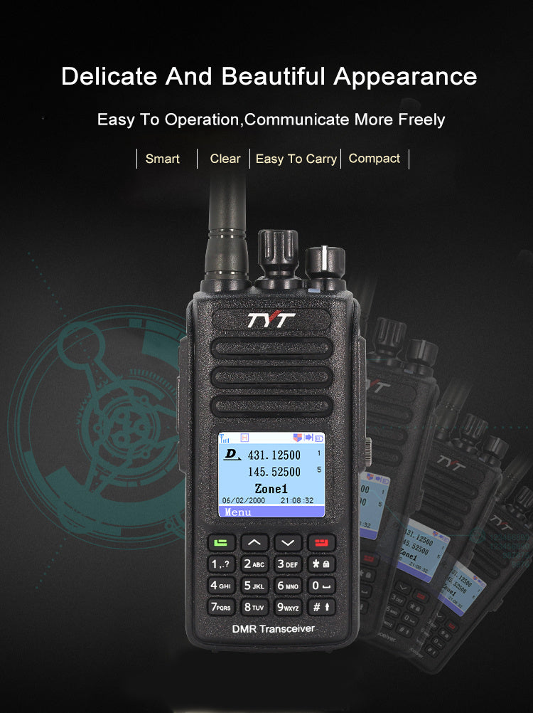 TYT 5W AES256 Encryption DMR Digital Radio + USB Cable